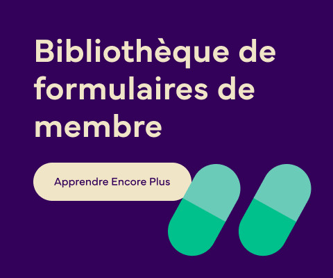 Lecture de texte : « Bibliothèque de formulaires de membres » avec un bouton « En savoir plus ».